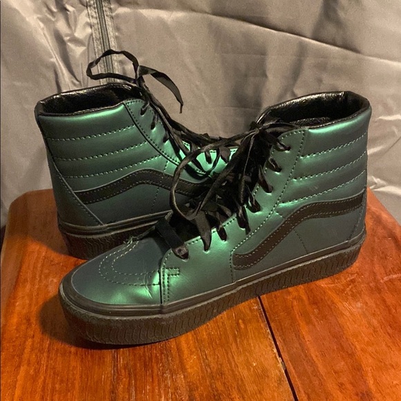 Vans Green and Black Lace-Up Boots with Signature Style Harry Potter Edition - Picture 4 of 8